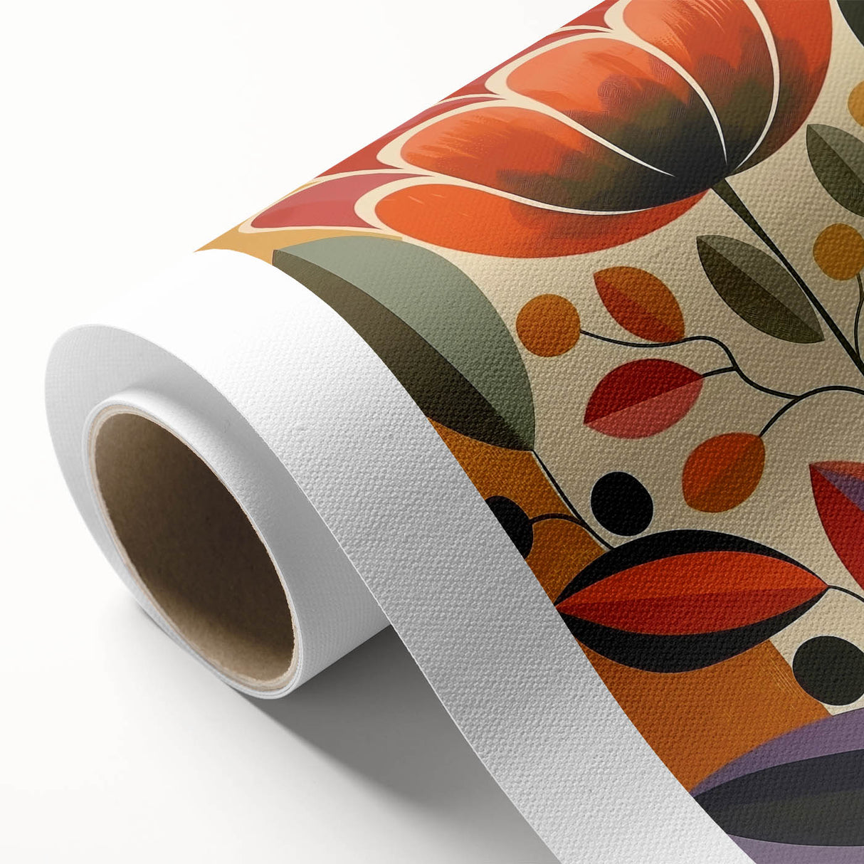Scandinavian Wall Decor | Vibrant Floral Nordic Art Print | Hygge Style