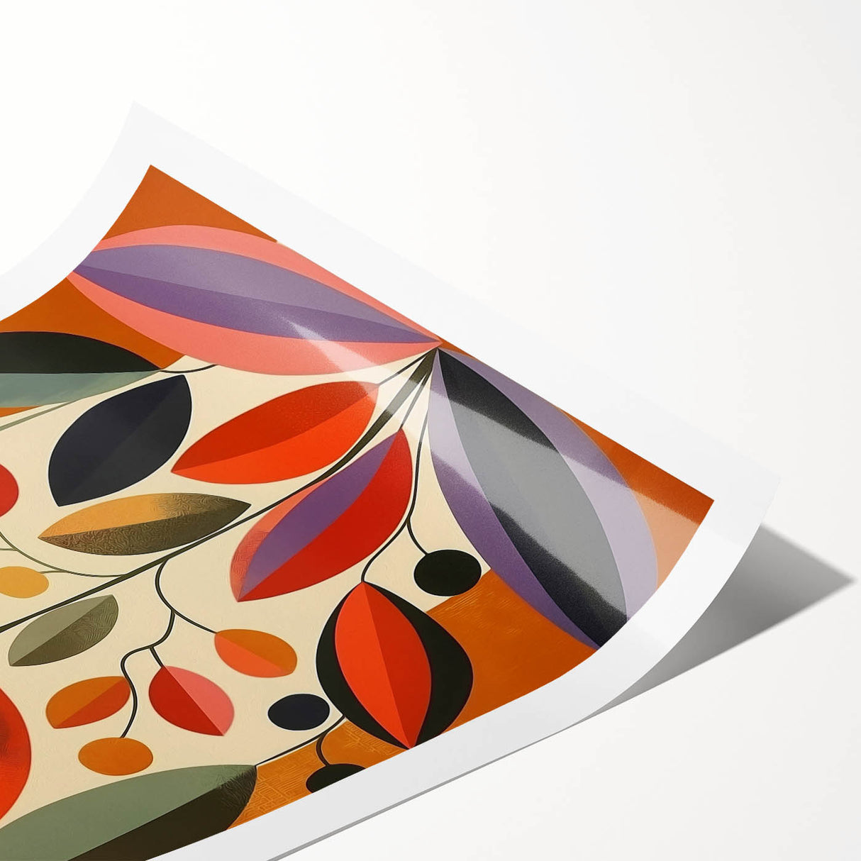 Scandinavian Wall Decor | Vibrant Floral Nordic Art Print | Hygge Style