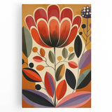 Scandinavian Wall Decor | Vibrant Floral Nordic Art Print | Hygge Style