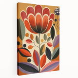 Scandinavian Wall Decor | Vibrant Floral Nordic Art Print | Hygge Style