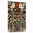 Scandinavian Wall Art | Beige and Orange Nordic Bird Art Print | Hygge