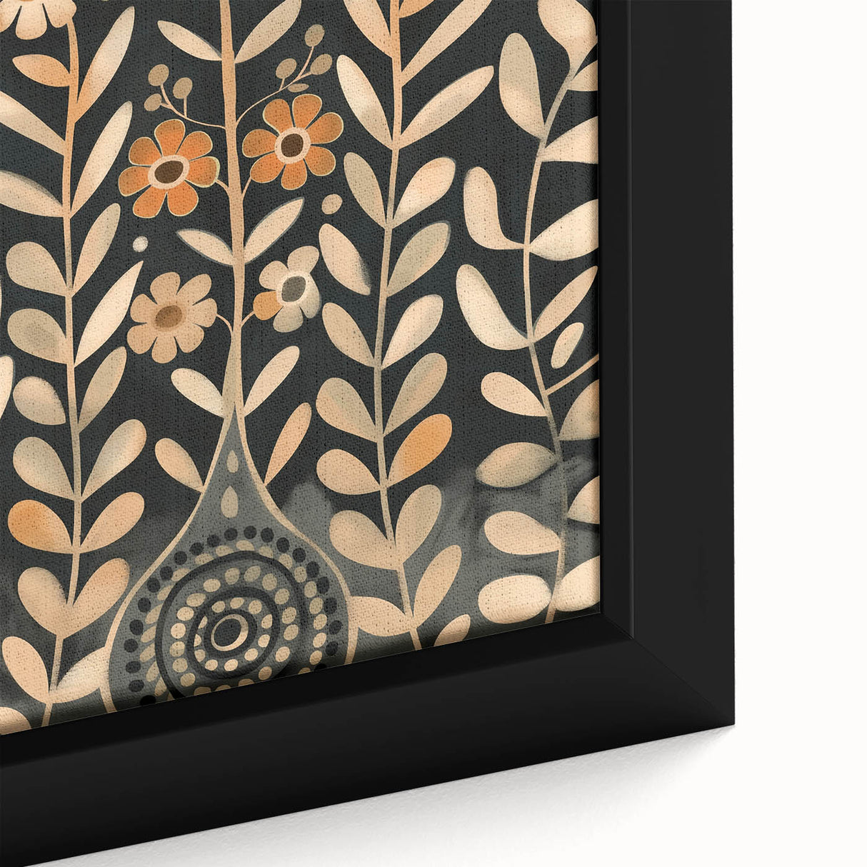Scandinavian Wall Art | Beige and Orange Nordic Bird Art Print | Hygge
