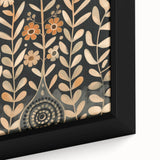 Scandinavian Wall Art | Beige and Orange Nordic Bird Art Print | Hygge