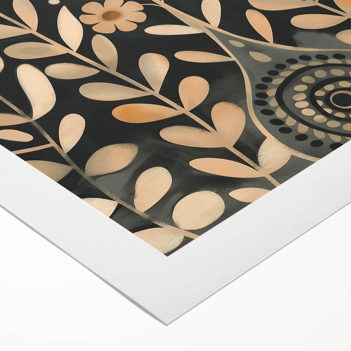 Scandinavian Wall Art | Beige and Orange Nordic Bird Art Print | Hygge