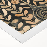 Scandinavian Wall Art | Beige and Orange Nordic Bird Art Print | Hygge