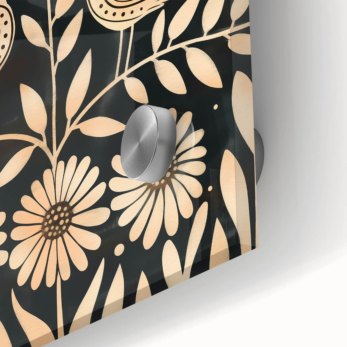 Scandinavian Wall Art | Nordic Beige and Peach Bird Print | Hygge Style
