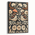 Scandinavian Wall Art | Nordic Beige and Peach Bird Print | Hygge Style