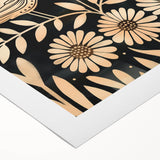 Scandinavian Wall Art | Nordic Beige and Peach Bird Print | Hygge Style