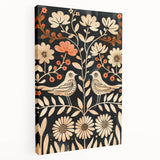 Scandinavian Wall Art | Nordic Beige and Peach Bird Print | Hygge Style
