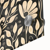 Scandinavian Wall Decor | Elegant Beige and Red Floral Art | Hygge Style