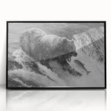 Framed acrylic wall art featuring a striking black bear design, showcasing intricate details and vibrant colors, perfect for nature-themed decor in modern settings.