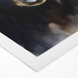 Black bear wall art design on rolled canvas showcasing intricate details and vibrant colors, ideal for nature lovers and wildlife decor enthusiasts. Perfect for enhancing interior spaces with an artistic touch.