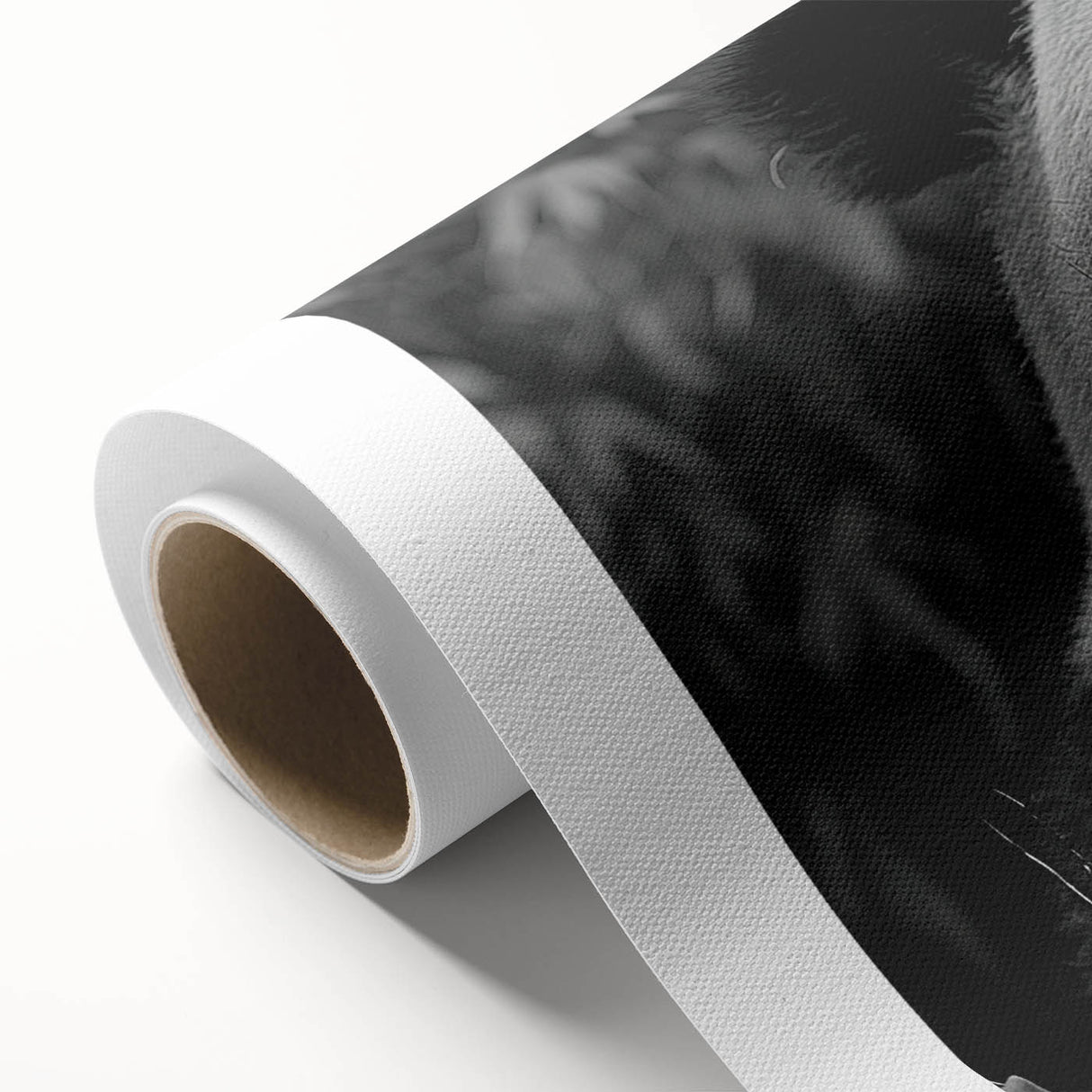 Colorful rolled canvas featuring a whimsical panda bear design, perfect for children's room decor. The vibrant artwork showcases playful elements and a charming aesthetic, ideal for adding a touch of fun to any space.