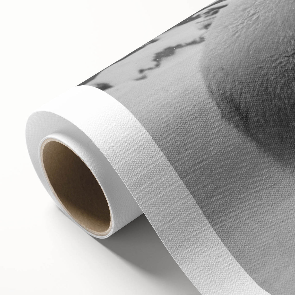Polar bear wall art design on rolled canvas, showcasing a stunning illustration of a polar bear in a snowy landscape, perfect for wildlife decor enthusiasts.