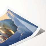 Polar bear wall art print showcasing a striking design with a serene Arctic landscape, ideal for wildlife enthusiasts. Features vibrant colors and intricate details, perfect for home decor.