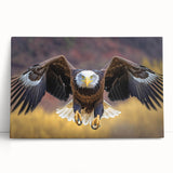 Stretched canvas wall art featuring a vibrant design of colorful birds in flight, perfect for adding a lively touch to home decor. Ideal for bird lovers and nature enthusiasts.