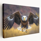 Stretched canvas wall art showcasing an intricate design of various bird species, featuring vibrant colors and detailed illustrations, perfect for home decor.