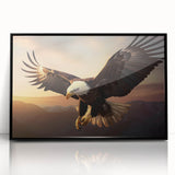 Framed wall art piece showcasing a vibrant, abstract bird design in black and colorful hues, perfect for enhancing modern home decor and artistic spaces.