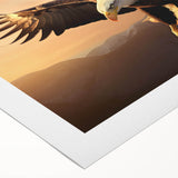 Vibrant rolled canvas artwork showcasing a stunning collection of birds in flight, featuring intricate details and rich colors, ideal for home decor.