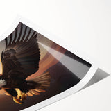 Vibrant rolled print of a bird-themed wall art design, showcasing intricate details and vivid colors, ideal for home decor enhancement and artistic expression.