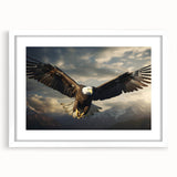 Framed wall art featuring a stunning collection of birds in vibrant colors, displayed with a white mat, perfect for home decor enhancement and nature lovers.