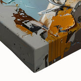 Close-up of a vibrant birds of prey wall art canvas, showcasing intricate details and rich colors, perfect for nature enthusiasts and home decor lovers.