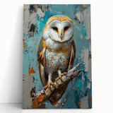 Stretched canvas wall art featuring a vibrant design of various birds, showcasing intricate details and colorful patterns, perfect for home decor.