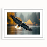 Framed wall art collection featuring elegant bird illustrations in a minimalist white frame and mat, perfect for enhancing modern home decor with a touch of nature.