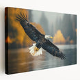 Stretched canvas wall art featuring a vibrant design of birds in flight, showcasing intricate details and bright colors, ideal for home decor and nature lovers.