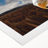 Colorful rolled canvas showcasing a vibrant birds of prey design, featuring intricate details and rich textures, ideal for enhancing home decor and art collections.