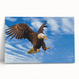 Colorful bird-themed wall art design on stretched canvas, showcasing vibrant hues and intricate details, perfect for home decor or art collectors.