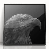 Framed acrylic wall art featuring a stylish black design of birds in flight, perfect for modern decor, showcasing intricate details and elegant craftsmanship.