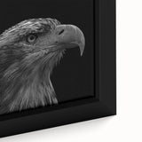 Framed canvas art close-up showcasing a vibrant design of birds in flight, featuring intricate details and rich colors, perfect for enhancing home decor.