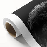 Vibrant rolled canvas showcasing a stunning birds of prey design, perfect for wall art enthusiasts. Textured surface with rich colors, ideal for home decor.