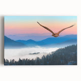 Vibrant stretched canvas wall art featuring a stunning bird design, showcasing intricate details and rich colors, perfect for enhancing home decor aesthetics.