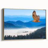 Framed wall art featuring a collection of birds, showcasing intricate designs with vibrant colors, gold accents, and a sleek side view display for elegant home decor.