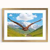 Elegant framed wall art depicting a collection of bird designs in a gold frame, showcasing intricate details and vibrant colors, perfect for home decor.