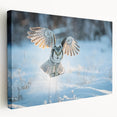 Stretched canvas wall art showcasing a vibrant bird of prey design in rich colors, perfect for adding a bold statement to any modern decor.