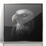 Framed acrylic wall art showcasing a stunning design of various birds, featuring a silver frame and vibrant colors, perfect for enhancing any living space decor.