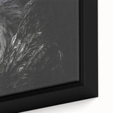 Framed canvas close-up showcasing a vibrant bird-of-prey design in rich colors, perfect for enhancing home decor with a nature-inspired aesthetic. Ideal for wildlife art enthusiasts.