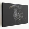 Stretched canvas wall art displaying intricate birds of prey design, featuring vibrant colors and detailed textures, ideal for enhancing home decor.