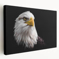 Stretched canvas wall art featuring a vibrant birds of prey design in rich colors, perfect for enhancing modern home decor with nature-inspired elegance.