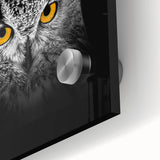 Close-up of a vibrant wall art piece showcasing a detailed design of birds of prey, featuring rich colors and intricate patterns, perfect for nature enthusiasts.