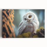 Stretched canvas wall art featuring a vibrant bird design, showcasing bold colors and intricate details, perfect for adding a dynamic touch to any room decor.