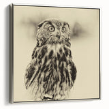 Framed wall art depicting a collection of birds in a contemporary design, showcasing vibrant colors and intricate details, perfect for modern home decor.