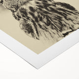 Vibrant rolled canvas showcasing an artistic depiction of birds, featuring intricate details and rich colors, perfect for home decor or art enthusiasts.