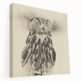 Stretched canvas wall art showcasing a vibrant birds of prey design, featuring rich colors and intricate details, ideal for enhancing modern home decor.