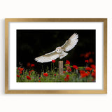 Elegant wall art featuring a gold-framed design of birds in flight, showcasing intricate details and vibrant colors. Perfect for enhancing home decor with nature-inspired elegance.