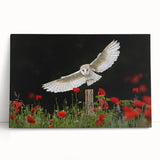 Stretched canvas wall art featuring a vibrant bird-themed design with intricate details, perfect for adding a pop of color to any room decor.