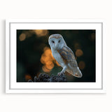 Framed wall art from the "Birds of Pray" collection, showcasing elegant bird illustrations in a white mat and frame, perfect for modern home decor.